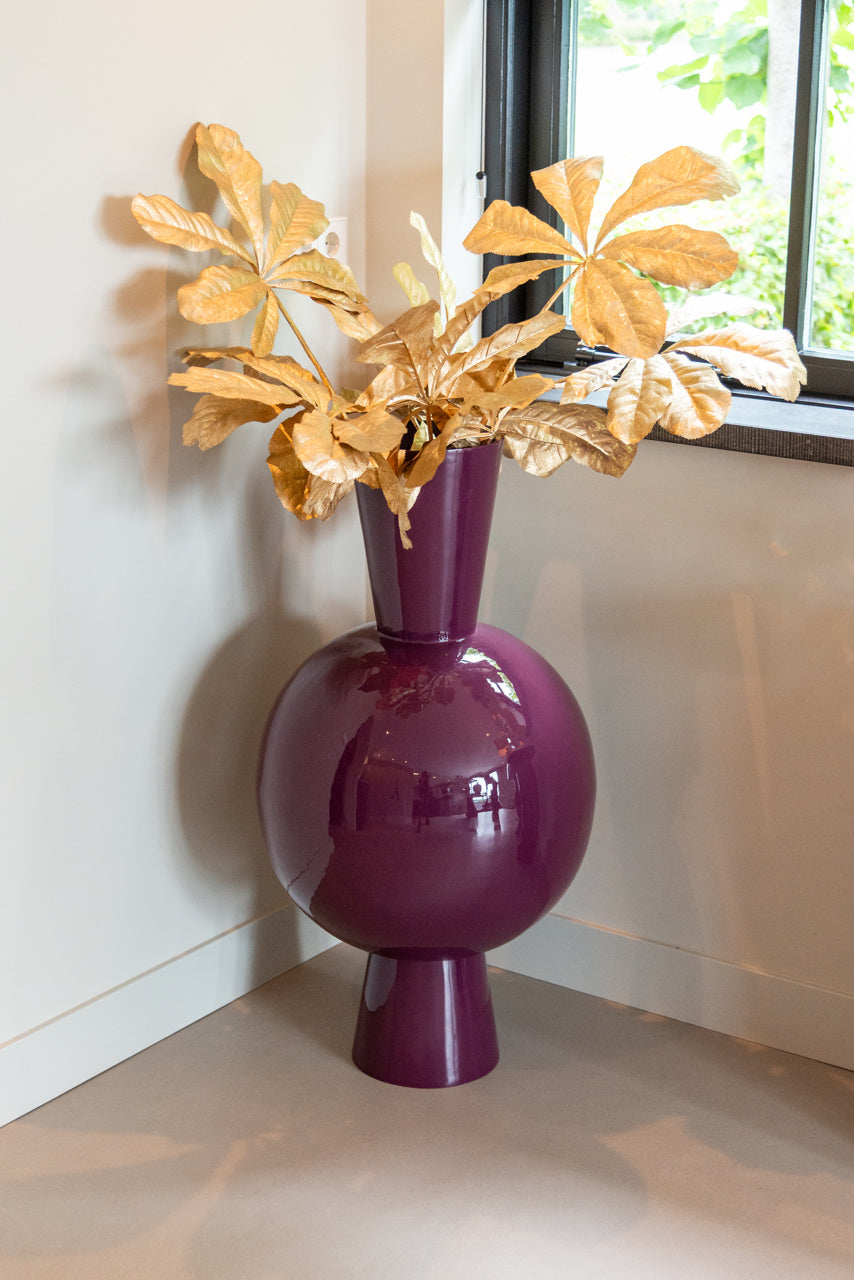 Richmond Interiors Avine Vase – Burgundy – Large