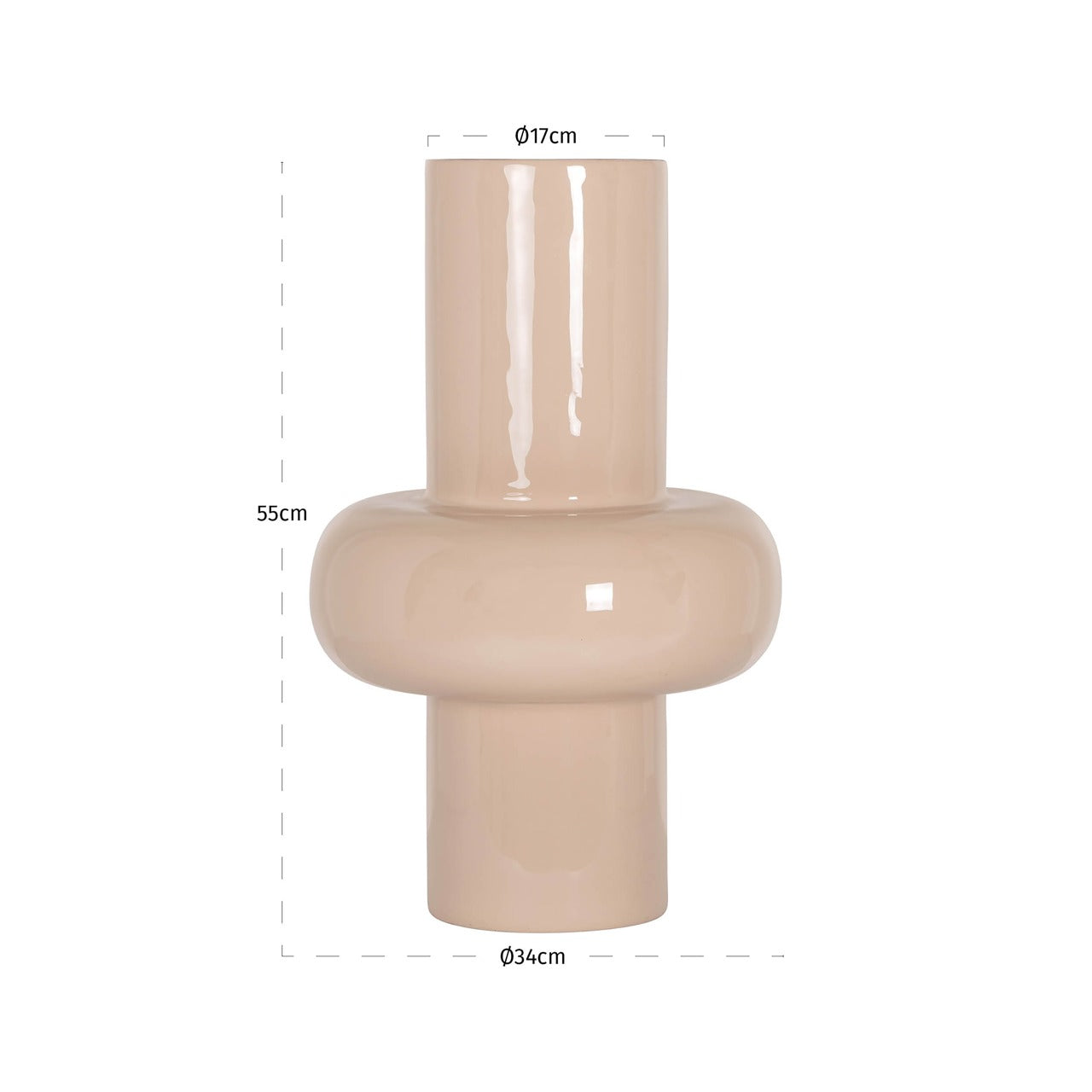 Richmond Interiors Benice Vase – Tapioca – Large