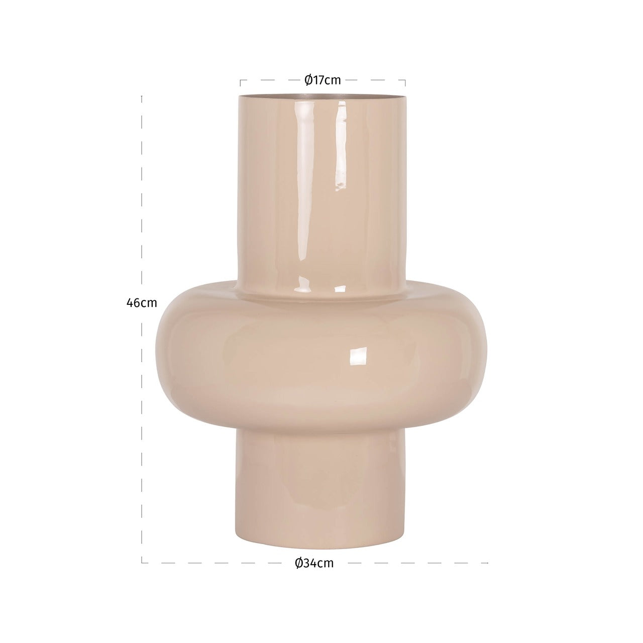 Richmond Interiors Benice Vase – Tapioca – Small
