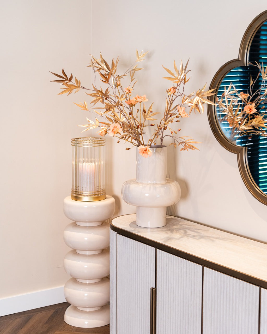 Richmond Interiors Benice Vase – Tapioca – Small