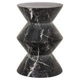 Richmond Interiors Bosco Side Table – Black Faux Marble