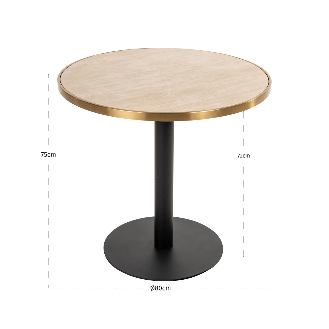 Richmond Interiors Brazza Round Bistro Table