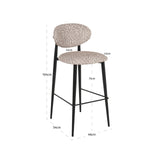 Richmond Interiors Dantes Bar Stool – Natural Geo