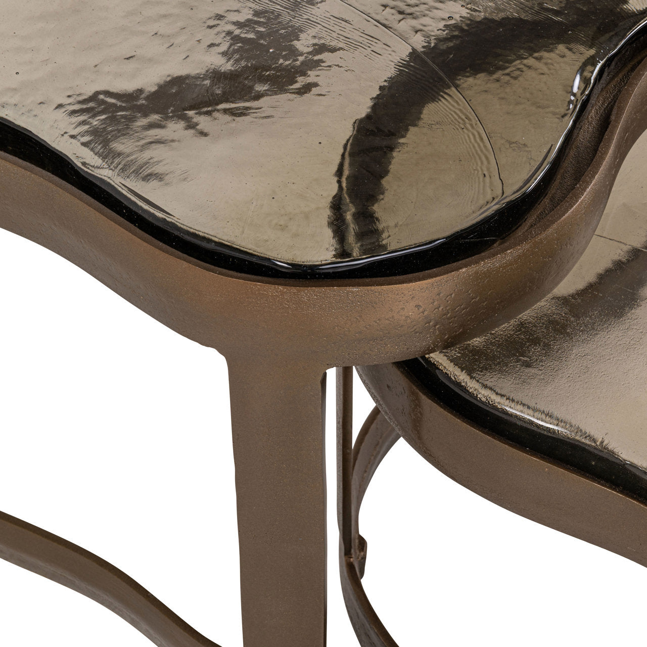 Richmond Interiors Fairfield Coffee Table - Set of 2 - Antique Brass