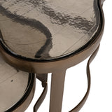 Richmond Interiors Fairfield Coffee Table - Set of 2 - Antique Brass