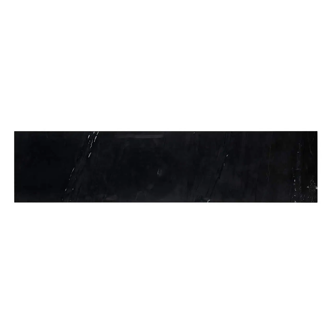 Richmond Interiors Ironville Brass Birch and Marble TV Unit