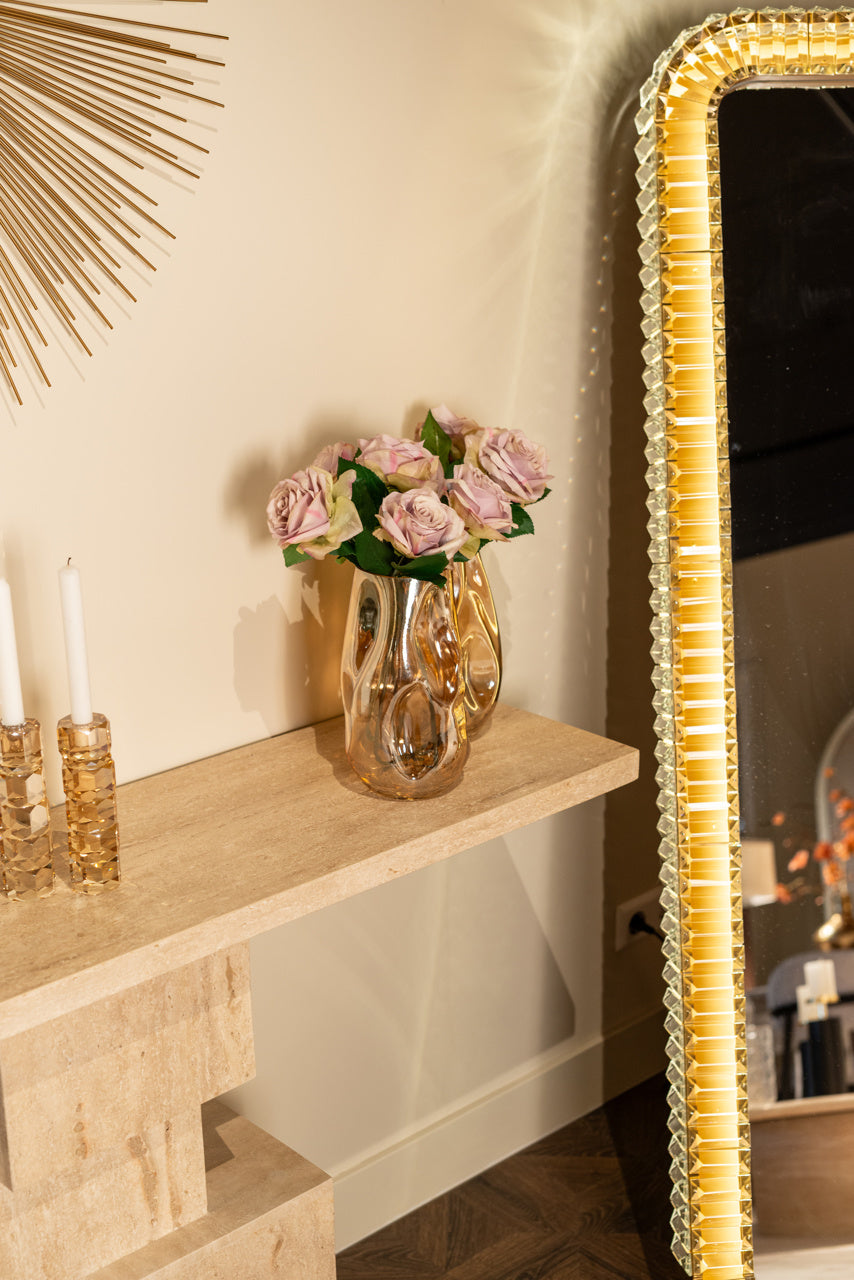 Richmond Interiors Kahlo Floor Mirror Lamp – Bronze