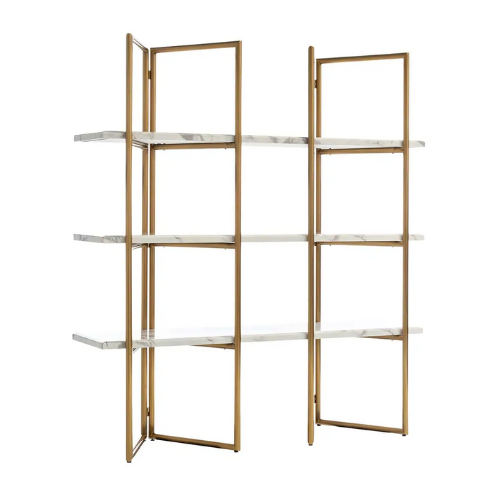 Richmond Interiors Lagrand Marble and Steel Display Unit