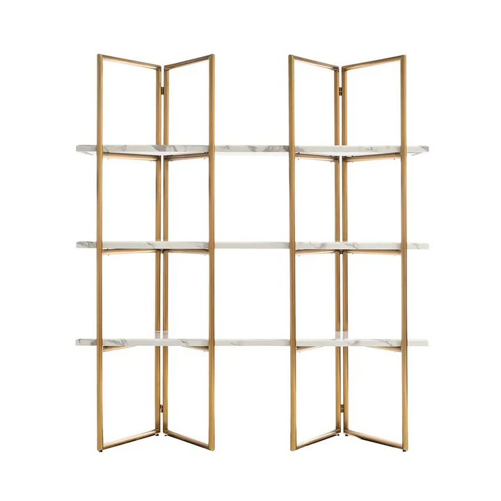 Richmond Interiors Lagrand Marble and Steel Display Unit