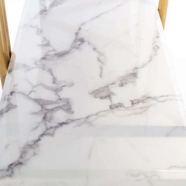 Richmond Interiors Lagrand Marble and Steel Display Unit