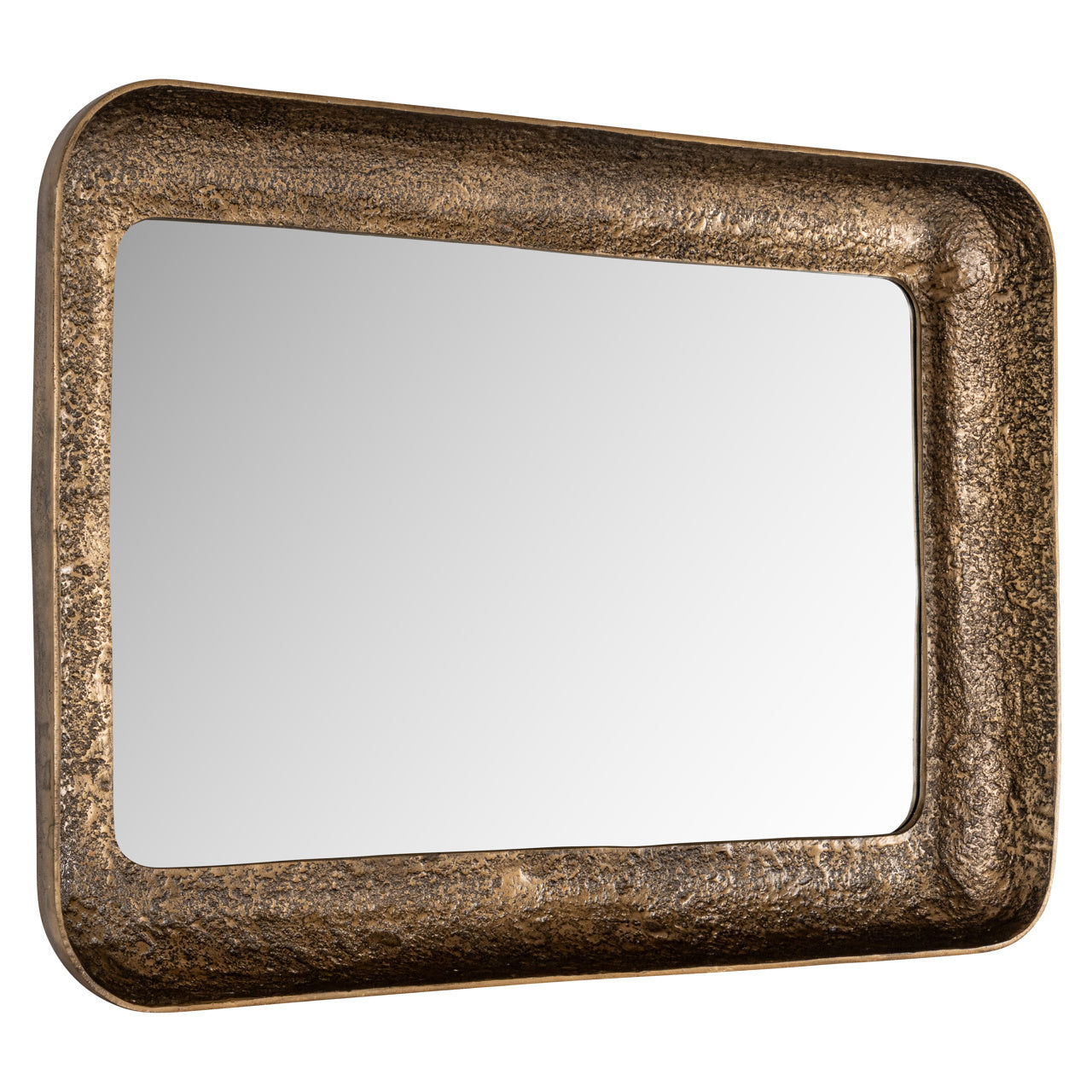 Richmond Interiors Loan Mirror - Antique Brass