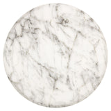 Richmond Interiors Lohan Side Table – White Faux Marble