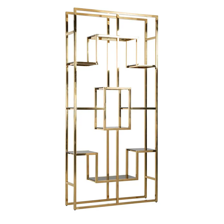 Richmond Interiors Magnus Steel and Glass Display Unit