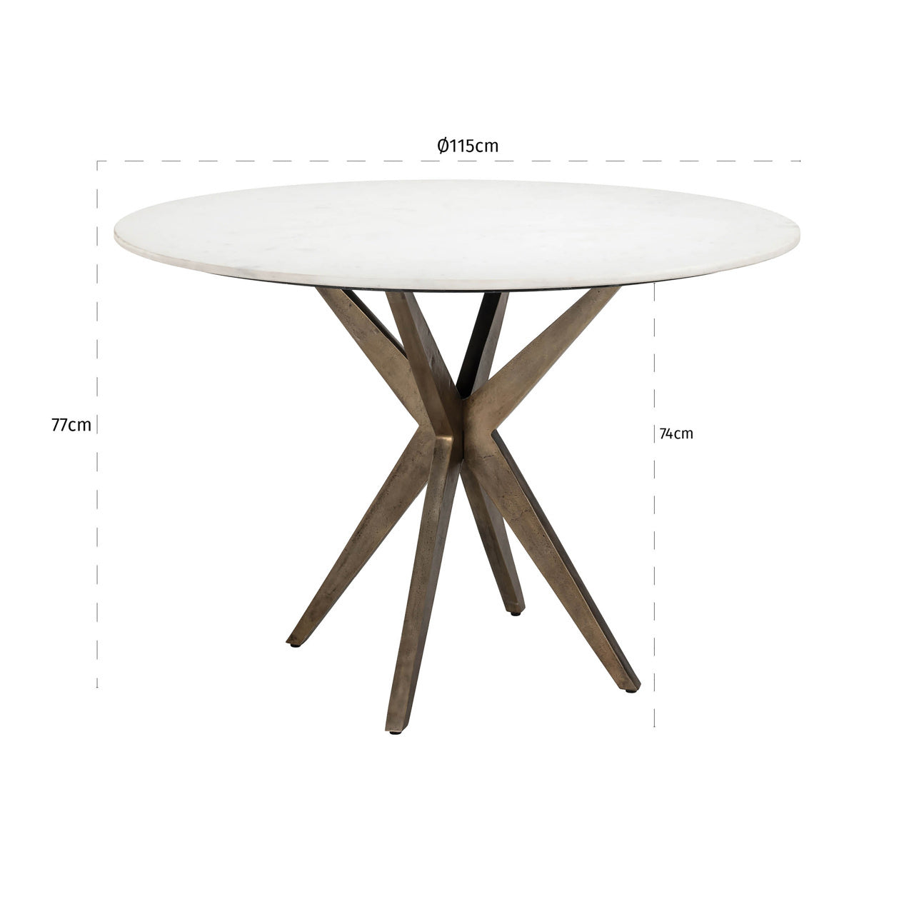 Richmond Interiors Maisy Dining Table – 115cm