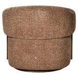 Richmond Interiors Marina Swivel Lounge Chair – Brown Blockweave