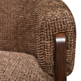 Richmond Interiors Marina Swivel Lounge Chair – Brown Blockweave