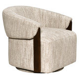 Richmond Interiors Marina Swivel Lounge Chair – Natural Blockweave