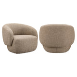 Richmond Interiors Milano Lounge Chair – Sand Tweed