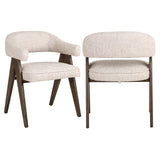Richmond Interiors Mori Dining Chair – Cream Tweed