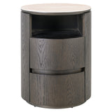 Richmond Interiors Nando Nightstand – 2 Drawers – Brown