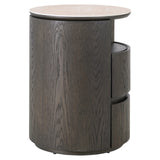 Richmond Interiors Nando Nightstand – 2 Drawers – Brown