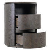 Richmond Interiors Nando Nightstand – 2 Drawers – Brown