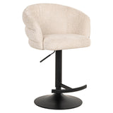 Richmond Interiors Nikki Swivel Bar Stool – Niagara Beige Chenille