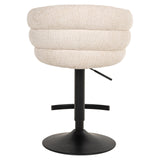 Richmond Interiors Nikki Swivel Bar Stool – Niagara Beige Chenille