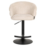 Richmond Interiors Nikki Swivel Bar Stool – Niagara Beige Chenille