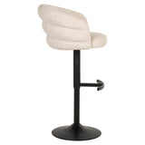 Richmond Interiors Nikki Swivel Bar Stool – Niagara Beige Chenille