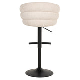Richmond Interiors Nikki Swivel Bar Stool – Niagara Beige Chenille