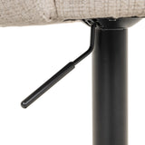 Richmond Interiors Nikki Swivel Bar Stool – Niagara Beige Chenille