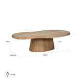 Richmond Interiors Riva Coffee Table in Natural Oak
