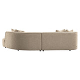 Richmond Interiors Romero Sofa – Right Ottoman – Sand Tweed