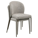 Richmond Interiors Stacker Dining Chair – Set of 2 – Earth Tweed