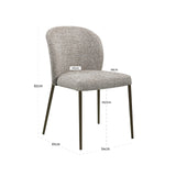 Richmond Interiors Stacker Dining Chair – Set of 2 – Earth Tweed