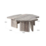 Richmond Interiors Westin Coffee Table – Set of 3 – Grey