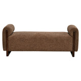 Richmond Interiors Winslov Bench – Brown Blockweave