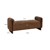 Richmond Interiors Winslov Bench – Brown Blockweave