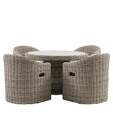 Riviera Outdoor Dining Set - 4 Seater