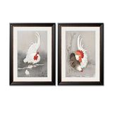 Roosters by Ohara Koson – York Slim Framed Print