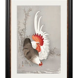 Roosters by Ohara Koson – York Slim Framed Print