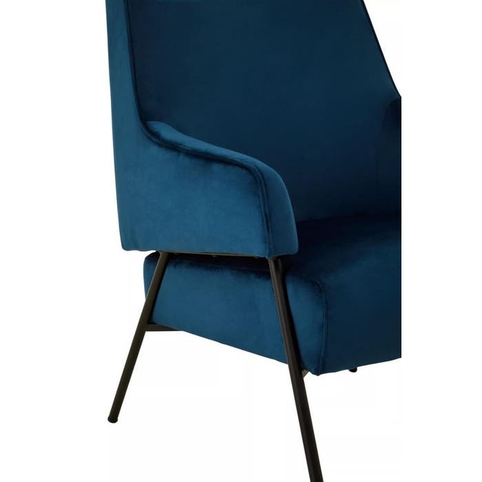 Elara Chair – Blue Velvet