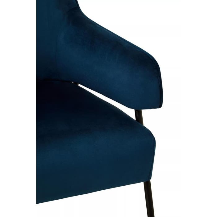 Elara Chair – Blue Velvet