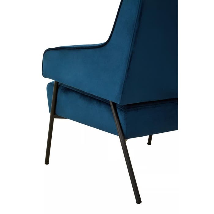 Elara Chair – Blue Velvet