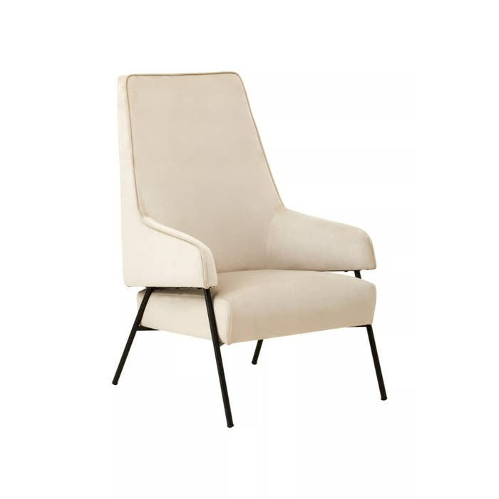 Elara Chair – Cream Velvet