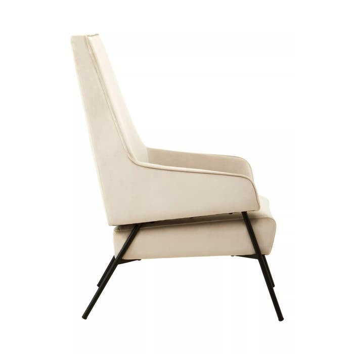 Elara Chair – Cream Velvet