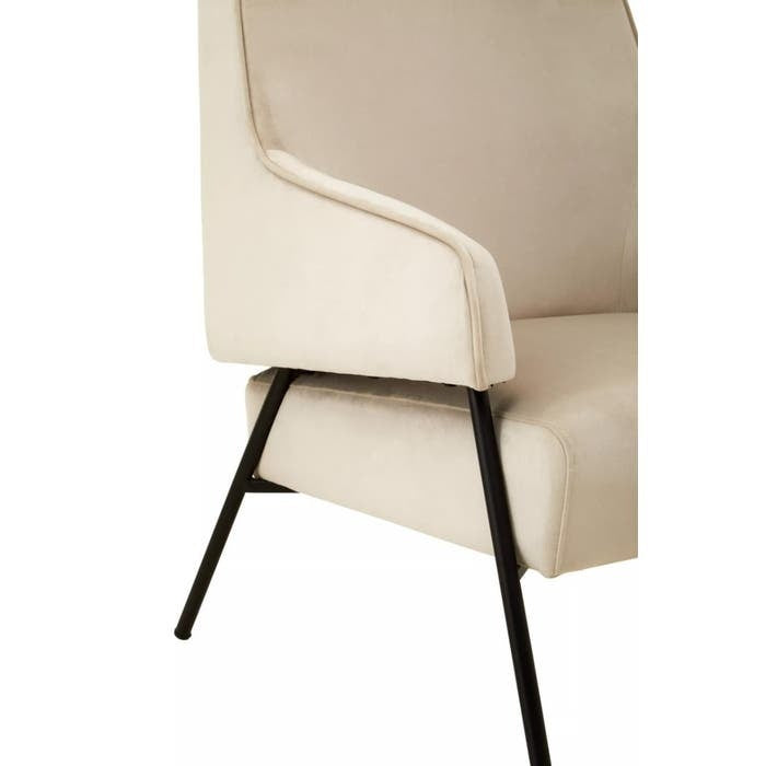 Elara Chair – Cream Velvet