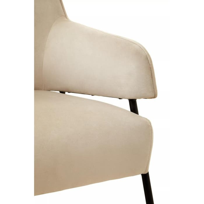 Elara Chair – Cream Velvet