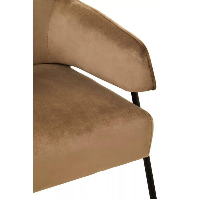 Elara Chair – Mink Velvet